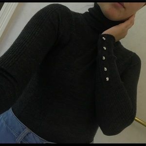 BCBG Maxazria grey turtleneck